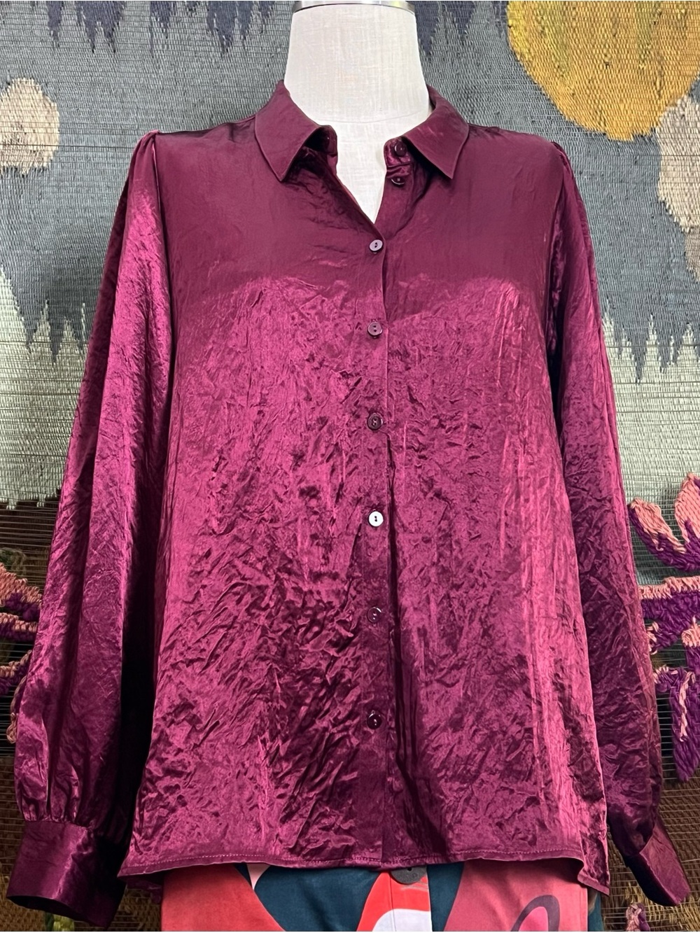 Esqualo Satin Bow Shirt 12 - Picture 10 of 16